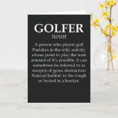 Cartes de golf amusantes pour papa golfeur grand-p (Fleur jaune)