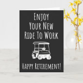 Cartes De Golf Drôle De Retraite Pour Golfeur Retr (Fleur jaune)