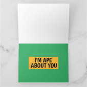 CARTES DE GRÂCE ROMANTIQUES GORILLA APE (Intérieur)