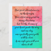 Cartes de graduation de devis inspirantes (Devant)