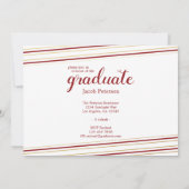 Cartes de graduation marron et or (Dos)