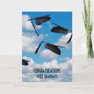 Cartes de graduation noir aéroportées