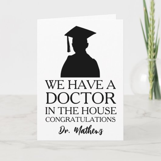 cartes de graduation phd amusantes (Devant)