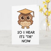 cartes de graduation phd amusantes (Fleur jaune)