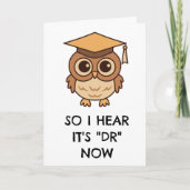 cartes de graduation phd amusantes
