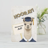 Cartes de Graduation Snarky & Cute - Llama & More! (Debout devant)