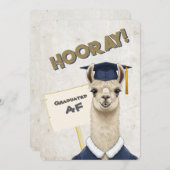 Cartes de Graduation Snarky & Cute - Llama & More! (Devant / Derrière)