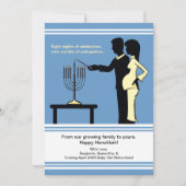 Cartes de grossesse Hanoukka 5x7 (Devant)