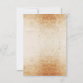 Cartes de Halloween Rustiques Cadre Gothique RSVP (Dos)