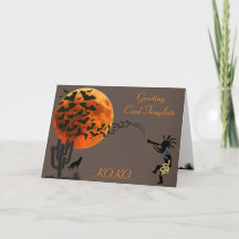 Cartes de Halloween sud-ouest Kokopelli Chauves-so