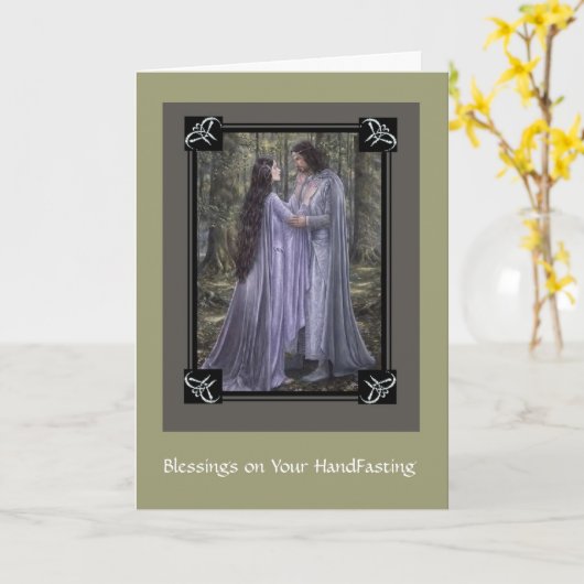 Cartes de Handfasting (Fleur jaune)