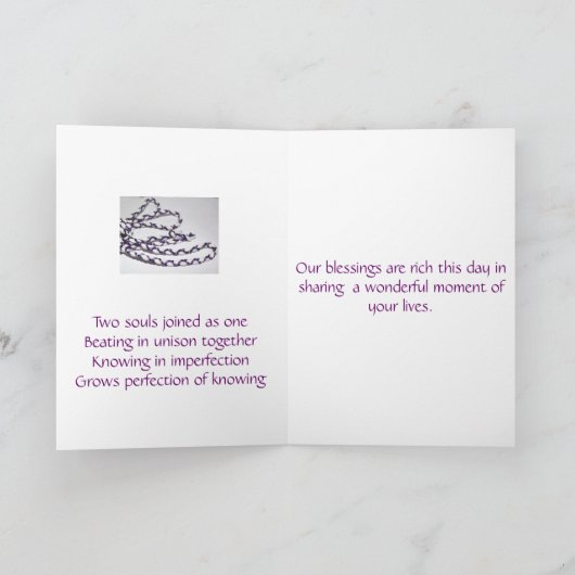 Cartes de Handfasting (Intérieur)