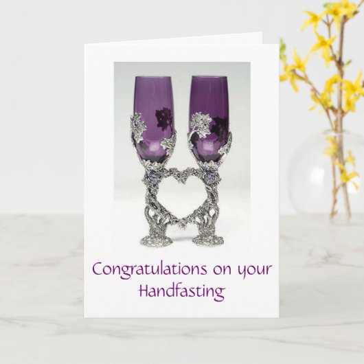 Cartes de Handfasting (Fleur jaune)