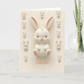 Cartes de jalons mensuels pour bébé