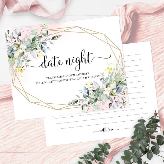 Cartes de Jar de Nuit de Date de Fête de Mariage d