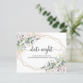 Cartes de Jar de Nuit de Date de Fête de Mariage d (Debout devant)