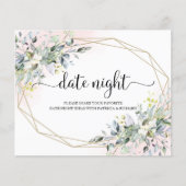 Cartes de Jar de Nuit de Date de Fête de Mariage d (Devant)