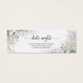 Cartes de Jar de Soirée de Date de Fiançailles de  (Devant)