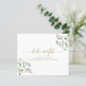 Cartes de Jar de Soirée de Date de Fiançailles de (Debout devant)