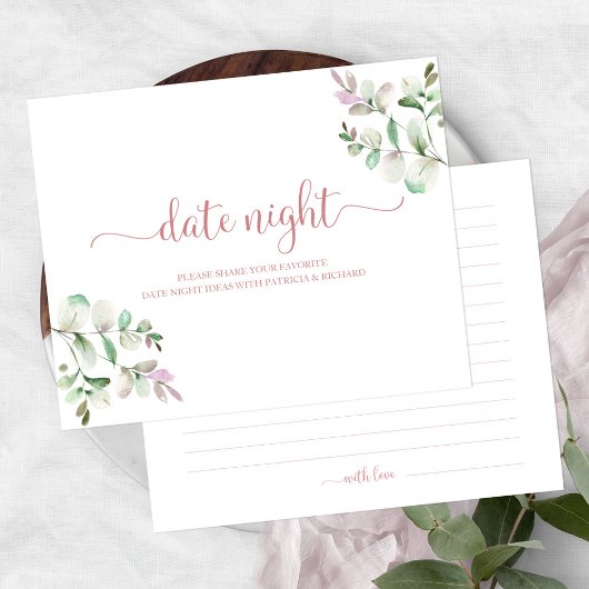 Cartes de Jar de Soirée de Date de Fiançailles de