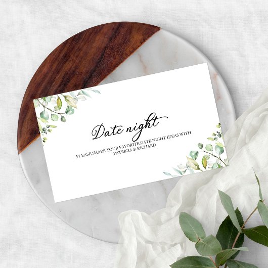 Cartes de Jar de Soirée de Date de Mariage de Verd