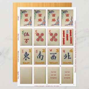 Cartes de jeu (10) - pour Riichi Mahjong