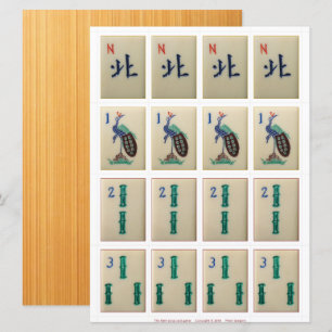 Cartes de jeu (3) - Vent du Nord, Bambou 1-3