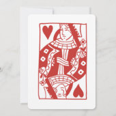 Cartes de Jeu 80e Anniversaire Invitation de fête (Dos)