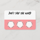 Cartes de jeu à boire rose (Devant)