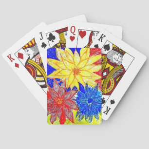 Cartes de jeu à vélo contrastant