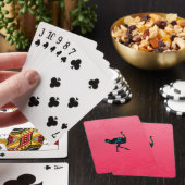 Cartes de jeu Abstraites d'autruche (In Situ)