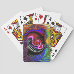 Cartes de jeu abstraites de couleur de déterminati