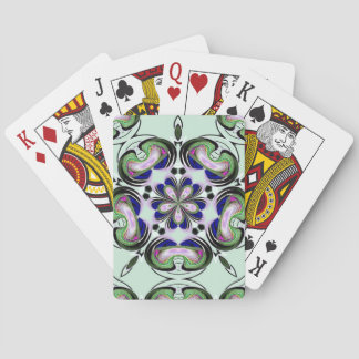 Cartes de jeu abstraites de couleur d'hypnotique