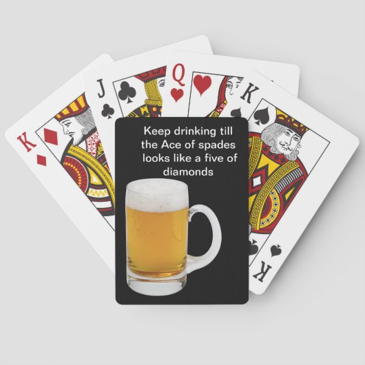 Cartes de jeu amusantes pour la bière (dos)