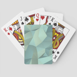 Cartes de Jeu Aqua Modernes à faible Poly