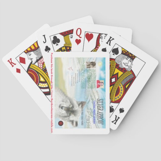 Cartes de jeu argentées de promo de flèche (dos)
