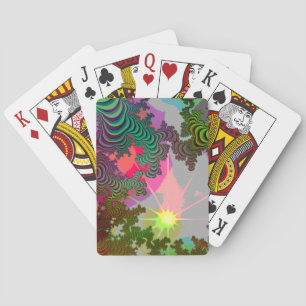 Cartes de jeu arrières de fractale