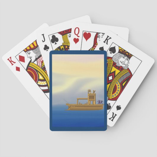Cartes de jeu artistiques de danse d'océan (dos)