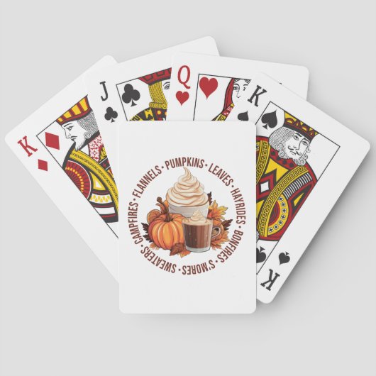 Cartes de jeu automne/automne (dos)