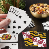 Cartes de jeu avec drapeau du Maryland (In Situ)