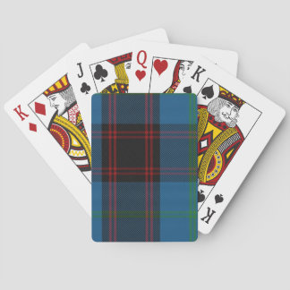 Cartes de jeu avec la maison/tartan de Hume