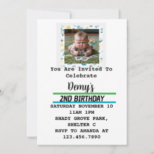Cartes de jeu bébé fou invitation drôle de fête