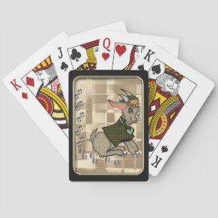 Cartes de jeu Bicycle® à cadre noir chèvre mignonn