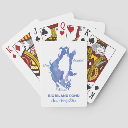 Cartes de jeu Big Island Pond (dos)