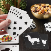 Cartes de jeu blanches de lama (In Situ)