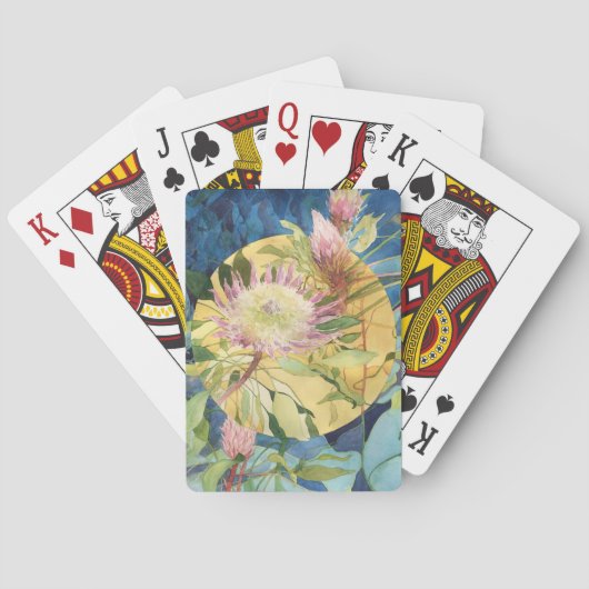 Cartes de jeu botaniques - Protea Cynaroides (dos)