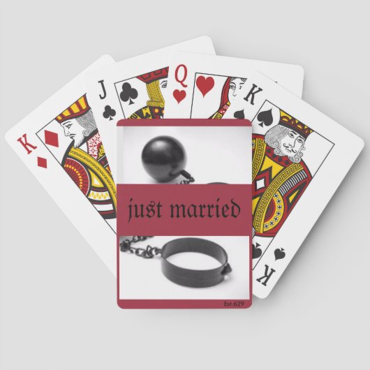 Cartes de jeu "boule et chaîne " (dos)