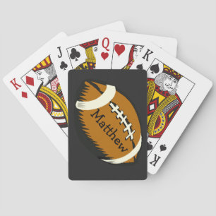 Cartes de jeu Brown de sports du football