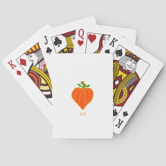 Cartes de jeu cardiaques Citrouilles (dos)