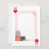 Cartes de jeu Cartes 50e anniversaire Invitation d (Dos)